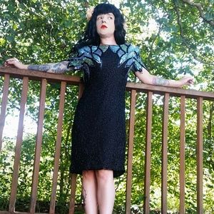 Vintage Scala Sequin Formal Dress Size PM